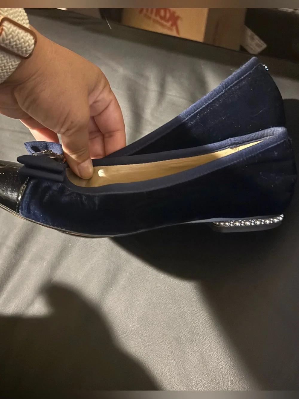 Sam Edelman Women’s Navy Bow Flats size 7